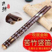 成人学生演奏笛子视频