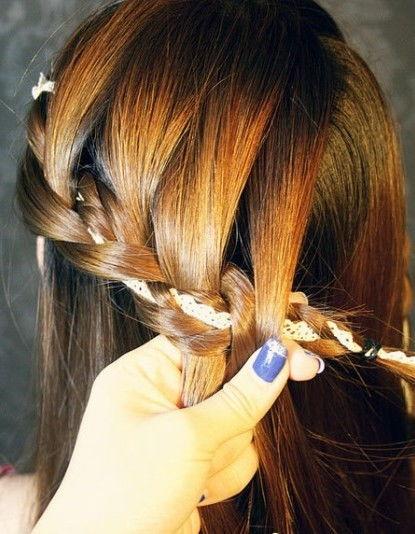 成人女编发复杂发型视频